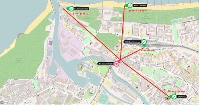 Апартаменты ApartamentyPrzyMorzu Solna 201 - W centrum blisko morza Колобжег-28